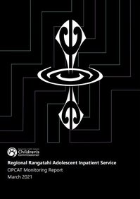 Adolescent Inpatient Support Service monitoring report March 2021