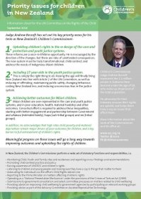 Childrens Commissioner Priorities 2016