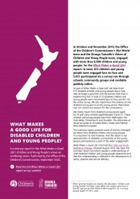 WMAGL Disabled Children and Young People Cover